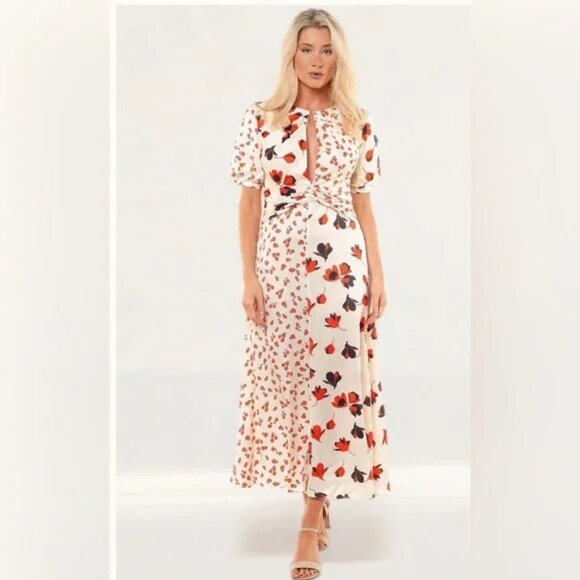 Self Portrait Leaves Motif Cocktail Dress. Size 0. - Picture 2 of 8